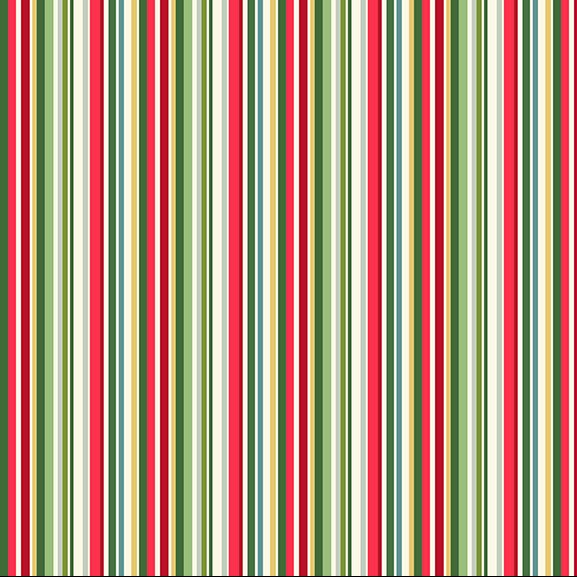multi coloured christmas stripe