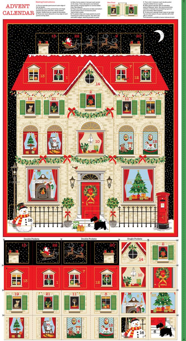 house print advent calendar panel