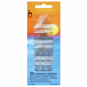 Hand Sewing Needles: Assorted: Gold Eye: Pack of 50