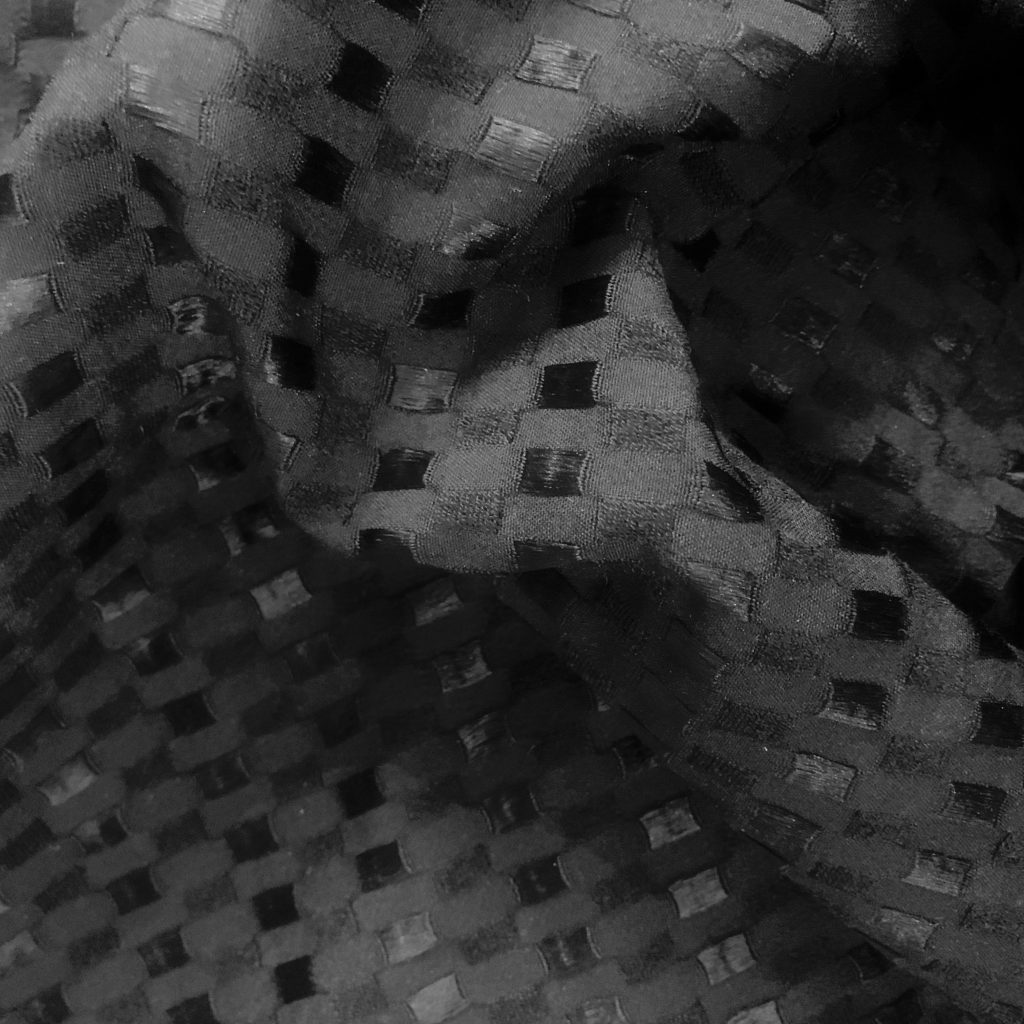 Black Check Jacquard The Fabric Shop